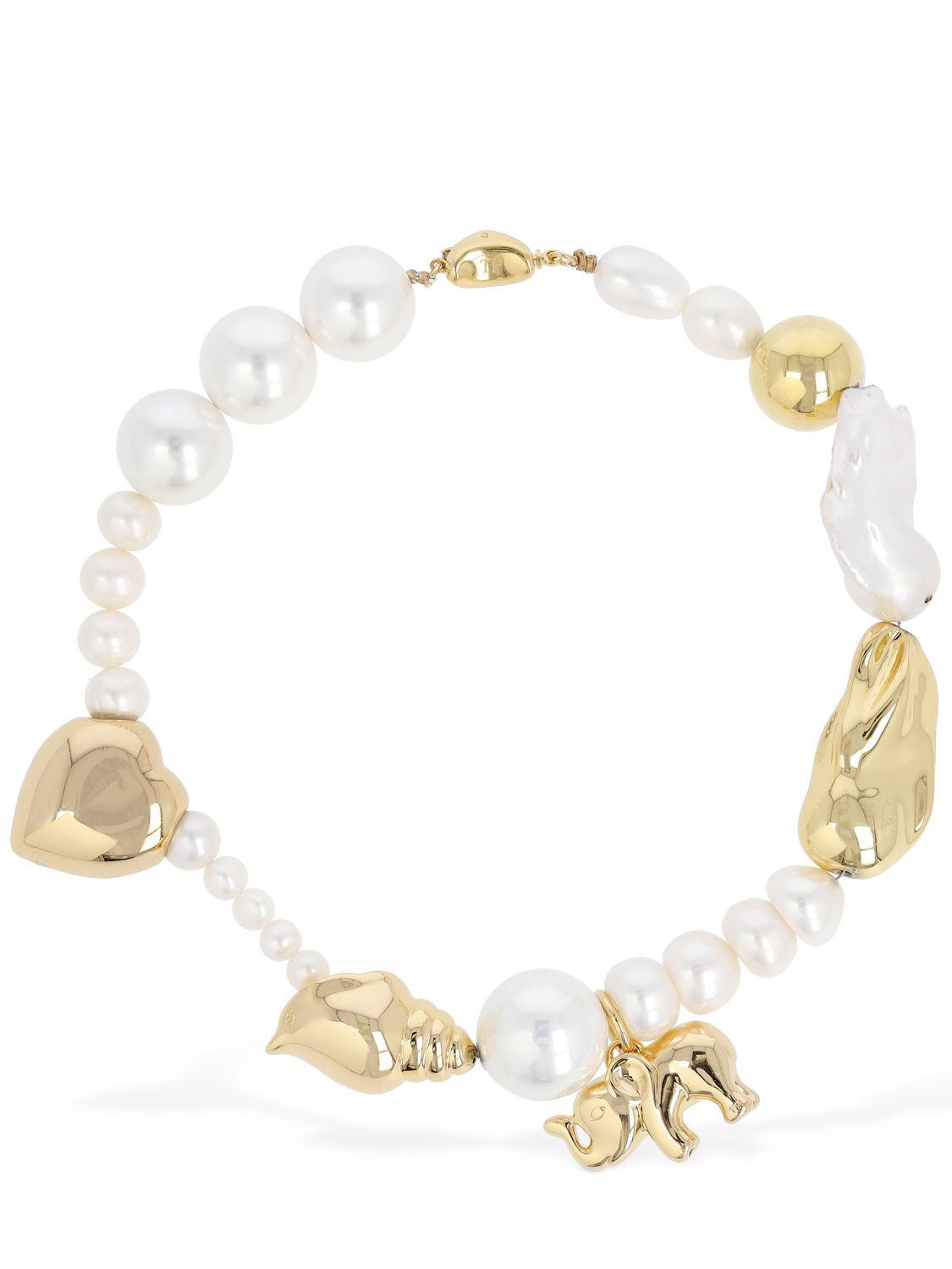 Halskette Mit Anhängern Und Perlen - TIMELESS PEARLY - Modalova