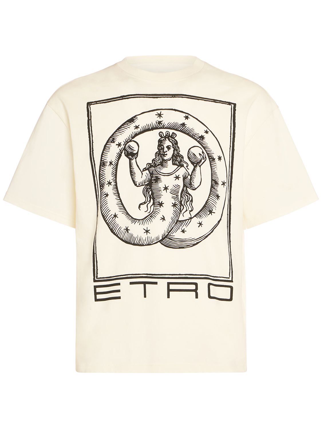 T-shirt Aus Baumwolle Mit Logo - ETRO - Modalova
