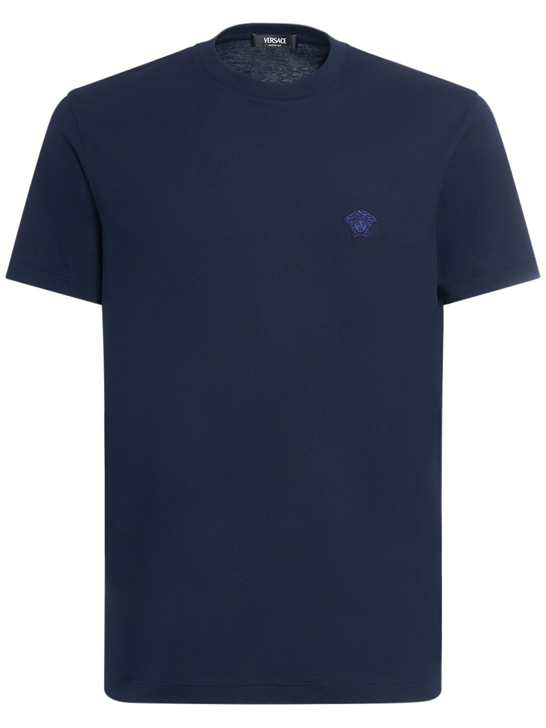 Medusa Cotton Jersey T-shirt - VERSACE - Modalova