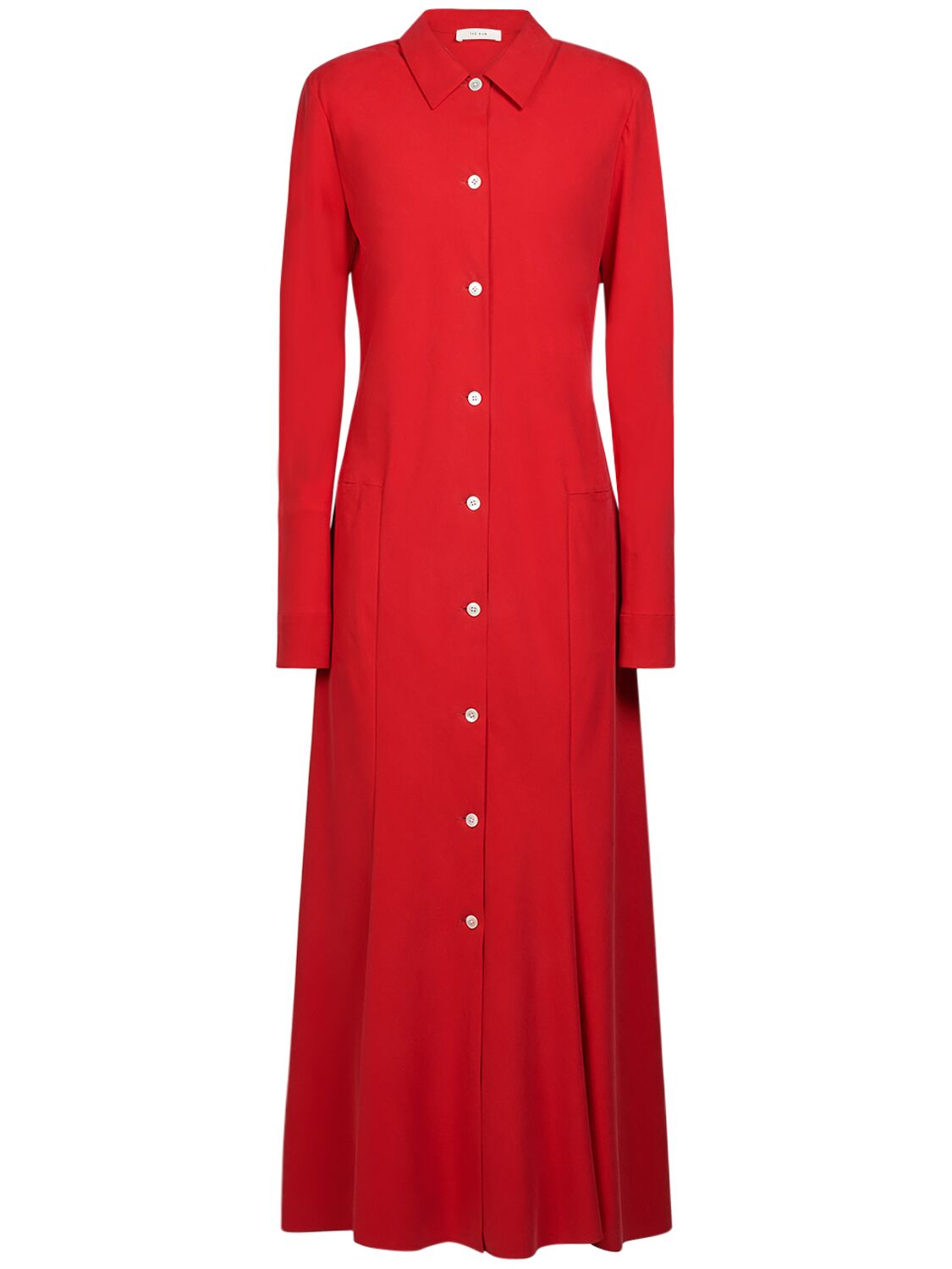 Myra Silk Long Shirt Dress - THE ROW - Modalova