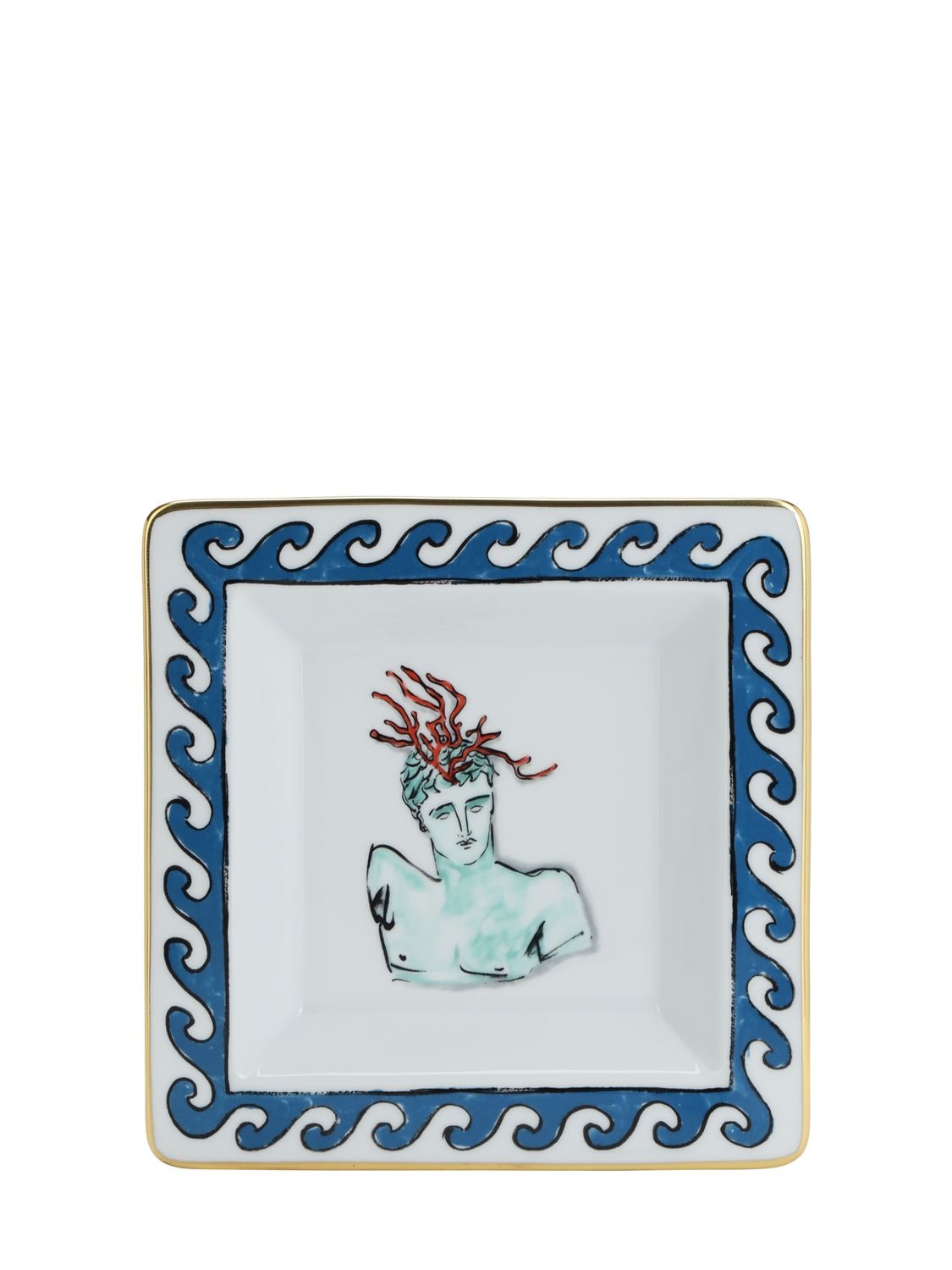 Cm Nettuno Square Porcelain Valet Tray - GINORI 1735 - Modalova