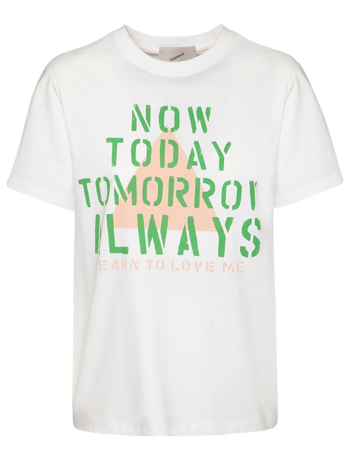 Oversize Now Today Print Cotton T-shirt - COPERNI - Modalova
