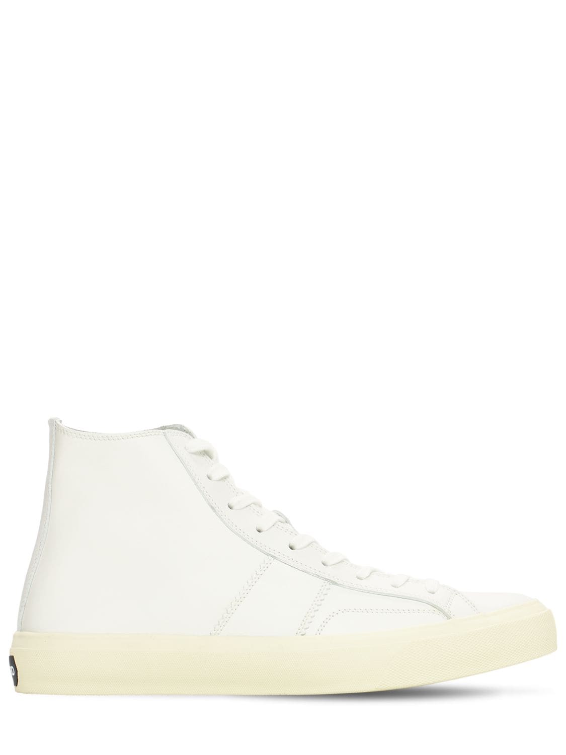 Leather High Top Sneakers - TOM FORD - Modalova