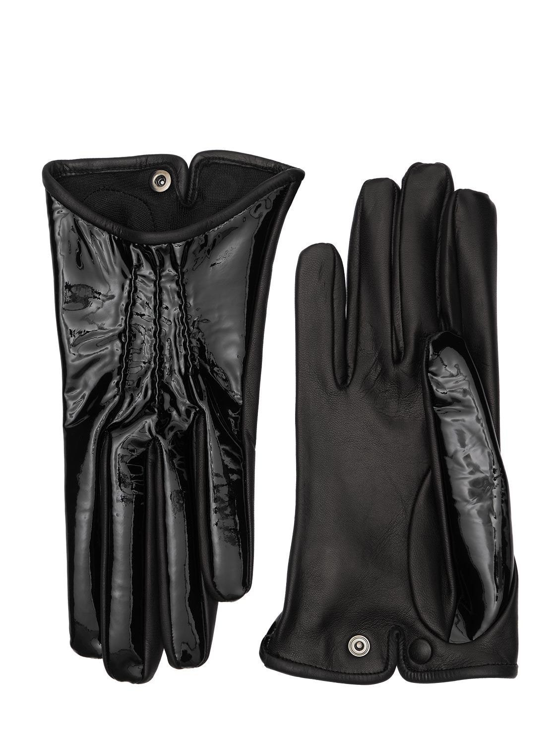 Vernice & Nappa Leather Gloves - MARIO PORTOLANO - Modalova