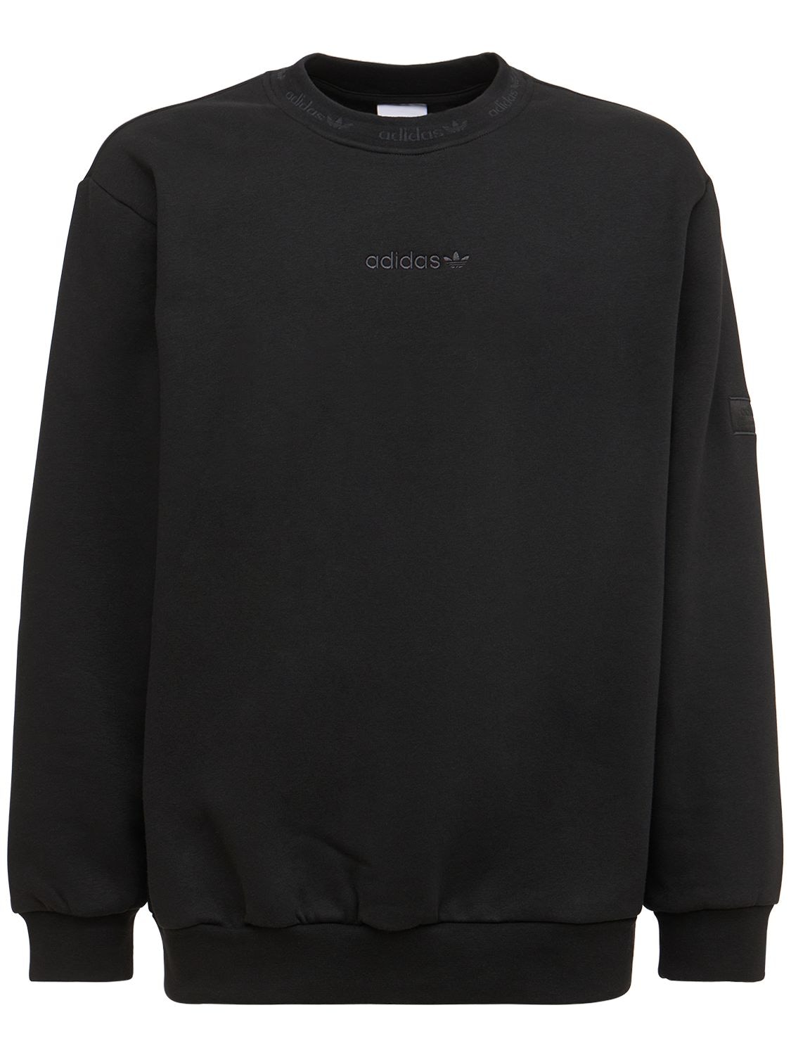 Trefoil Linear Cotton Sweatshirt - ADIDAS ORIGINALS - Modalova