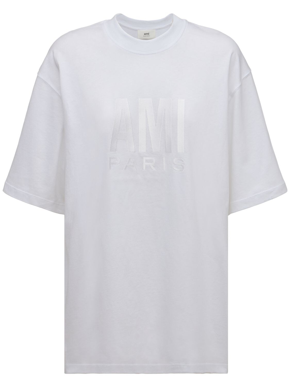 Mujer Camiseta De Algodón Orgánico Con Logo Xs - AMI PARIS - Modalova