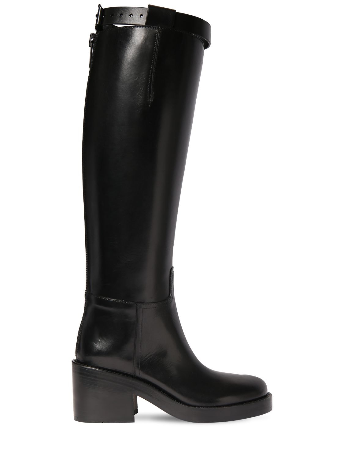 Mm Stan Leather Tall Boots - ANN DEMEULEMEESTER - Modalova