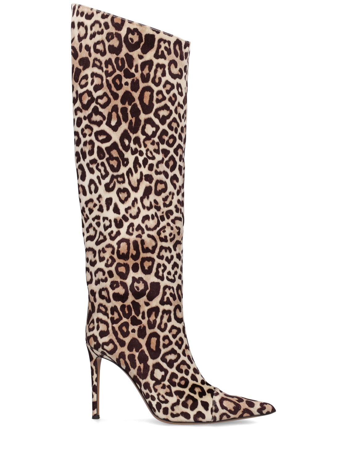 Mm Velvet Leopard Tall Boots - ALEXANDRE VAUTHIER - Modalova