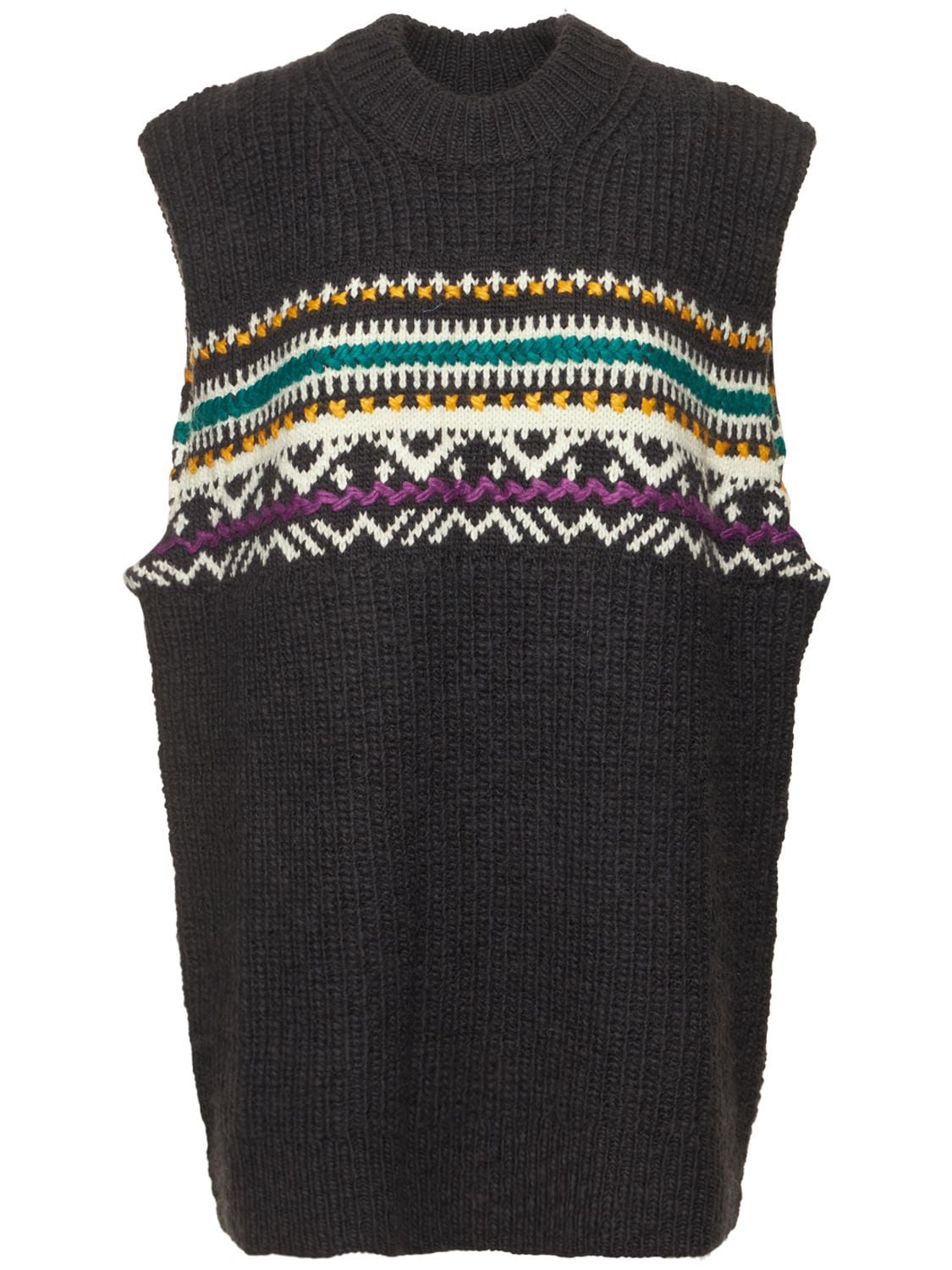 Gresley Long Knitted Wool Vest - ISABEL MARANT ÉTOILE - Modalova
