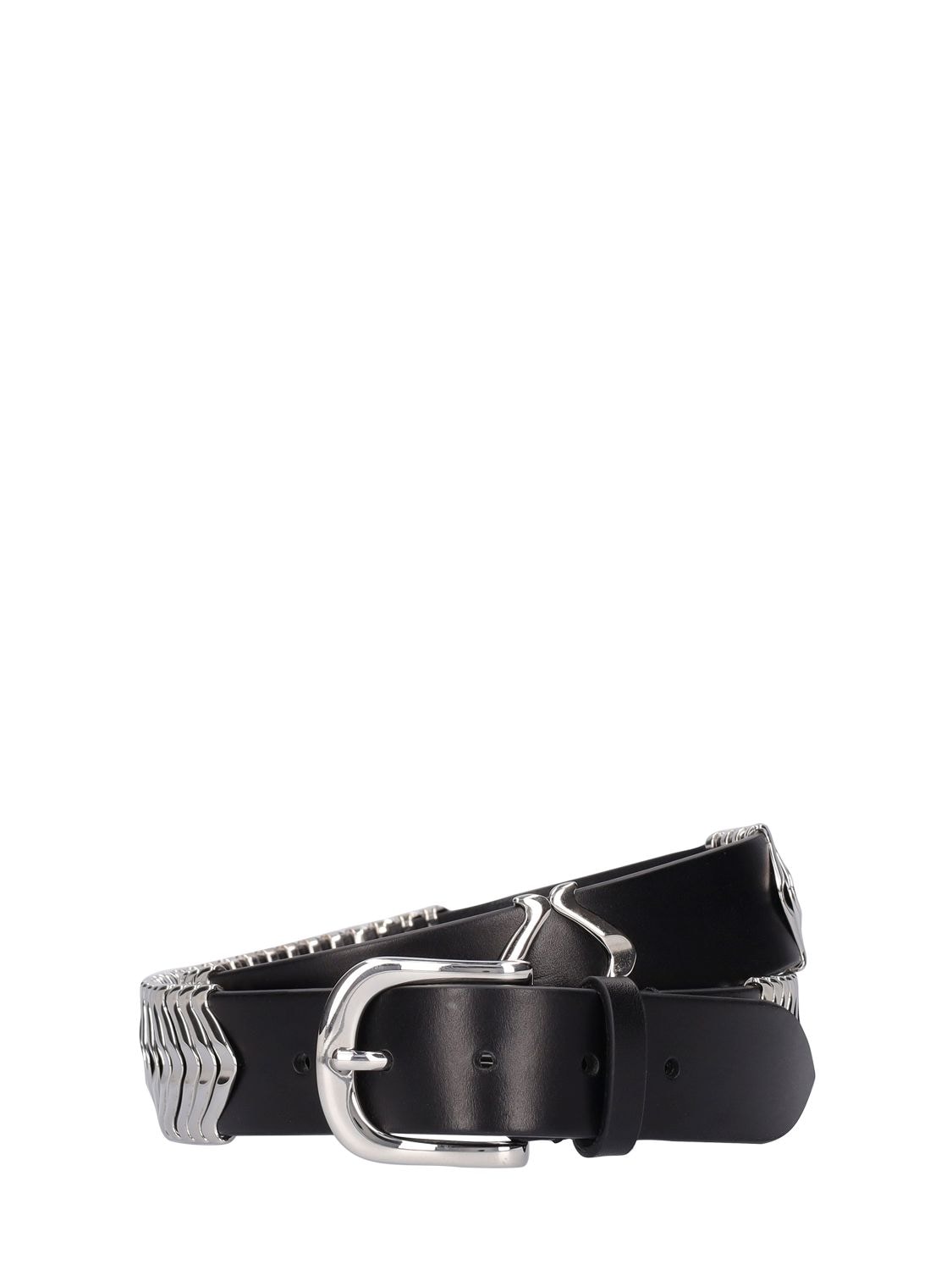 Cm Studded Leather Belt - ISABEL MARANT - Modalova