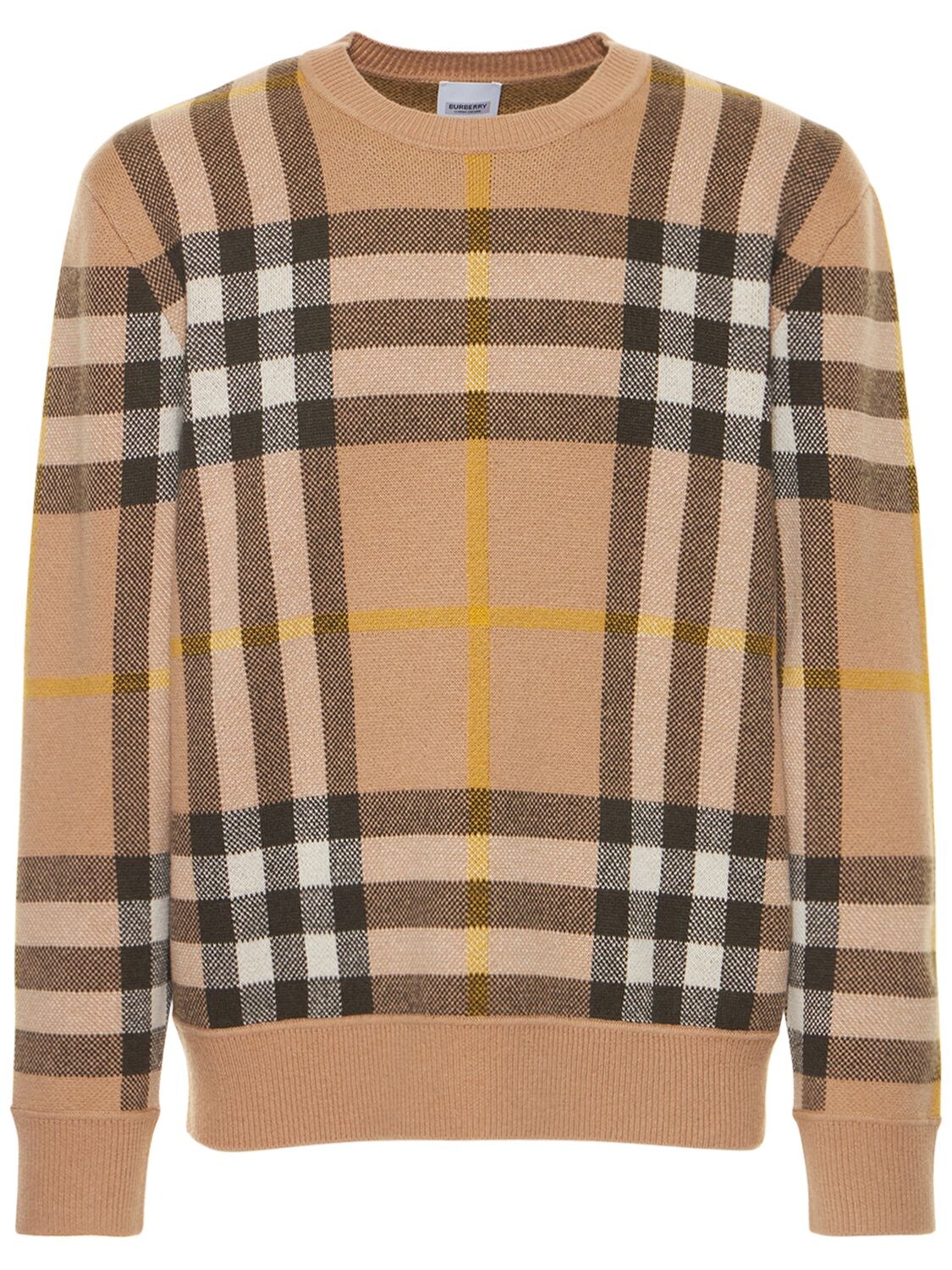 Nixon Check Knit Sweater - BURBERRY - Modalova