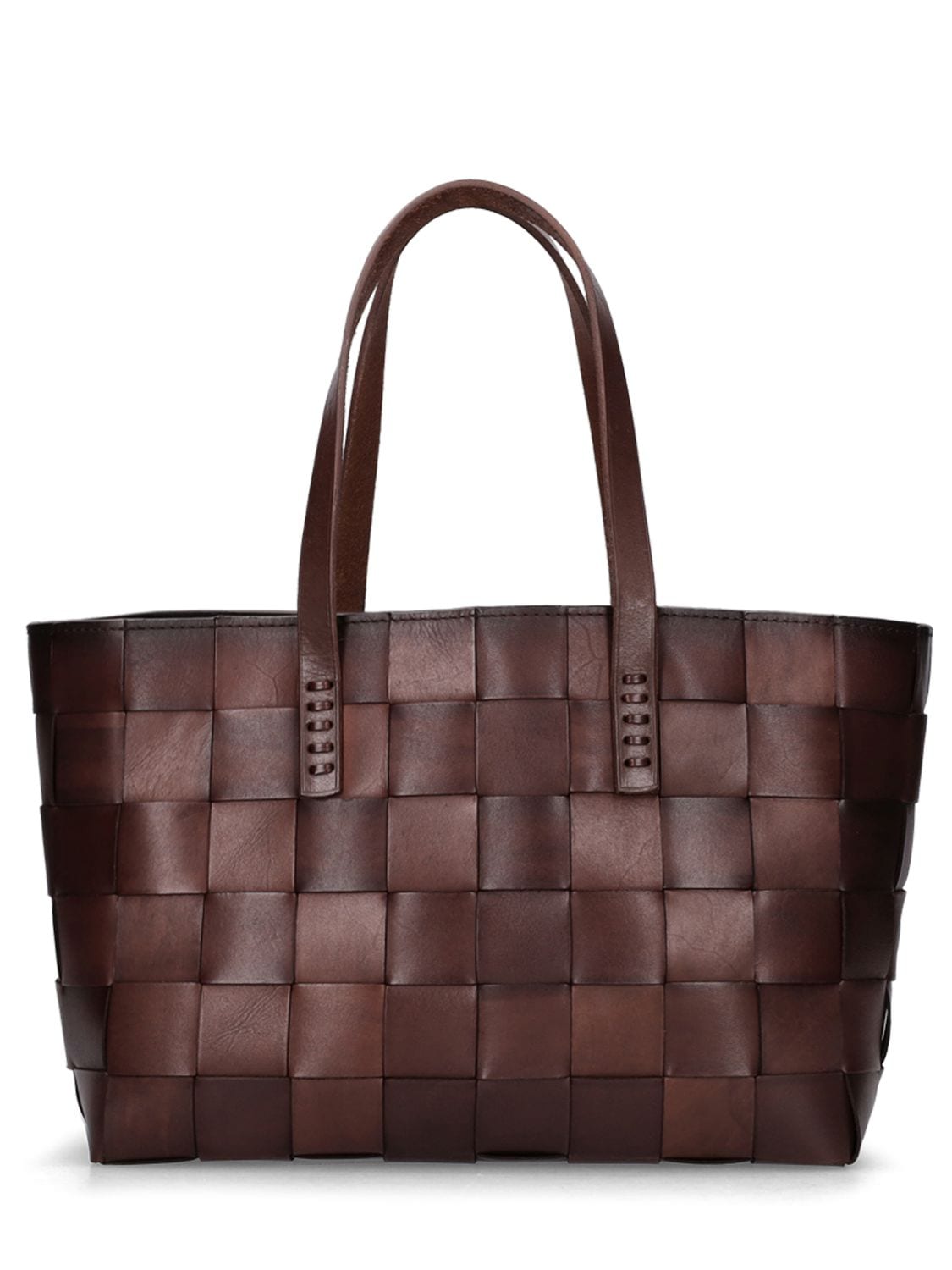 Box Weave Basket Leather Shoulder Bag - DRAGON DIFFUSION - Modalova