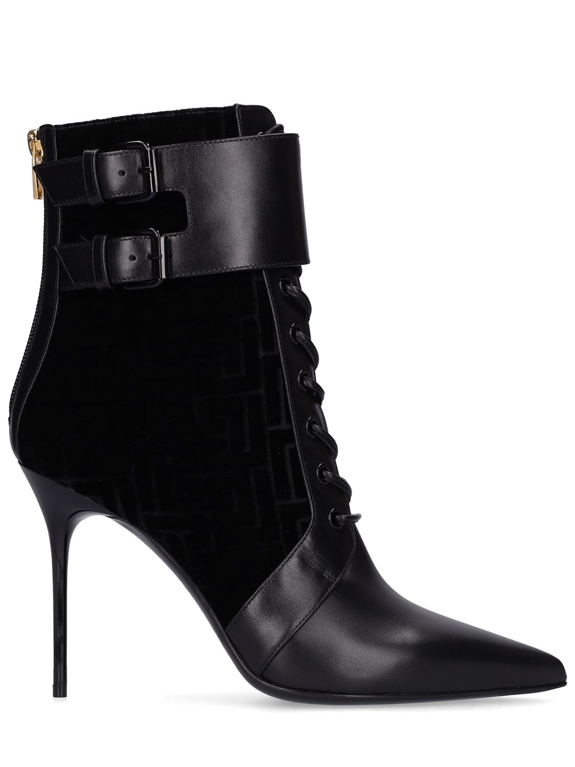 Mm Uria Leather Ankle Boots - BALMAIN - Modalova