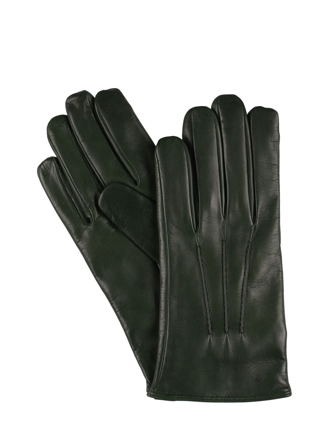 Leather Gloves - MARIO PORTOLANO - Modalova