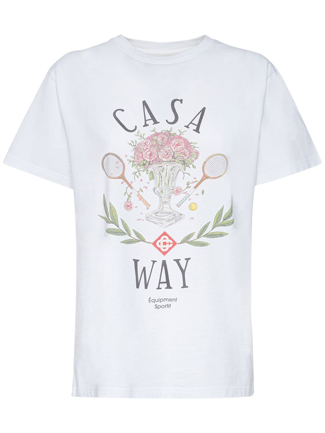 Mujer Camiseta Casa Way De Jersey De Algodón Estampada Xs - CASABLANCA - Modalova