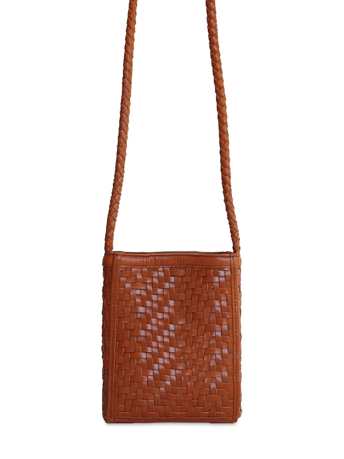 Porta Handwoven Leather Shoulder Bag - BEMBIEN - Modalova