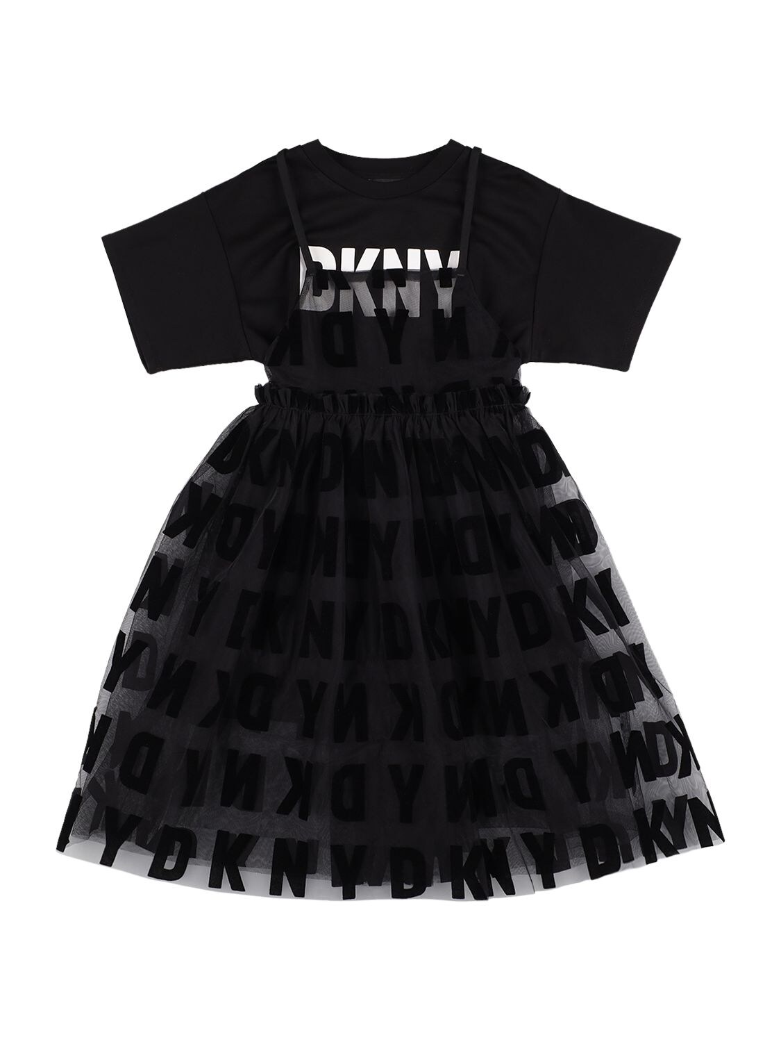 Niña Vestido 2 En 1 Con Logo 8a - DKNY - Modalova