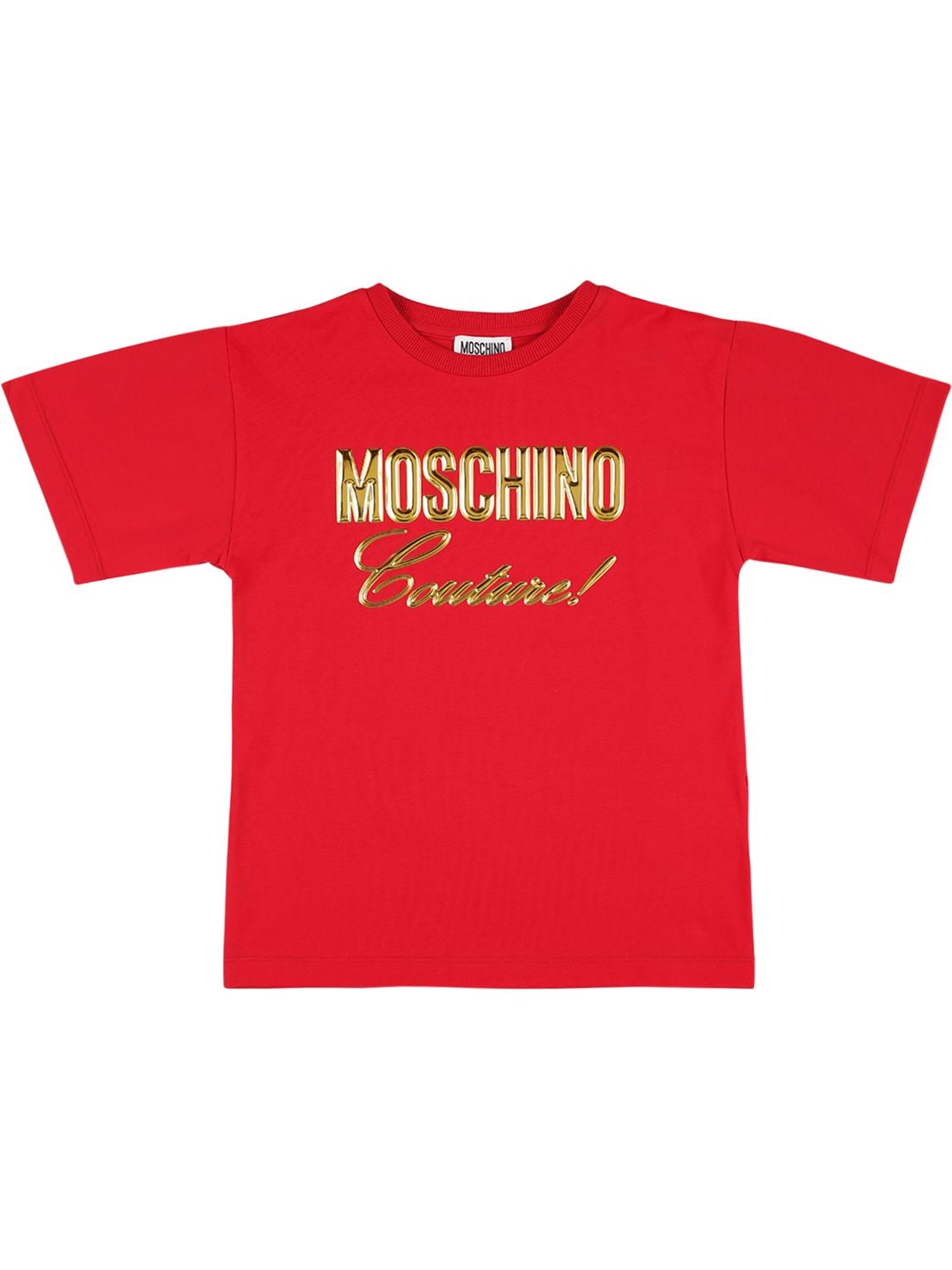 T-shirt Oversize In Jersey Con Logo - MOSCHINO - Modalova