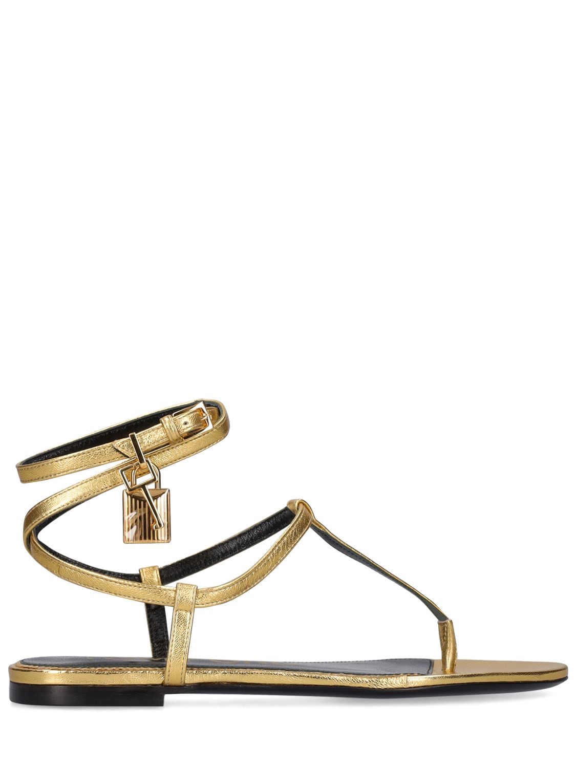 Mm Laminated Leather Thong Sandals - TOM FORD - Modalova