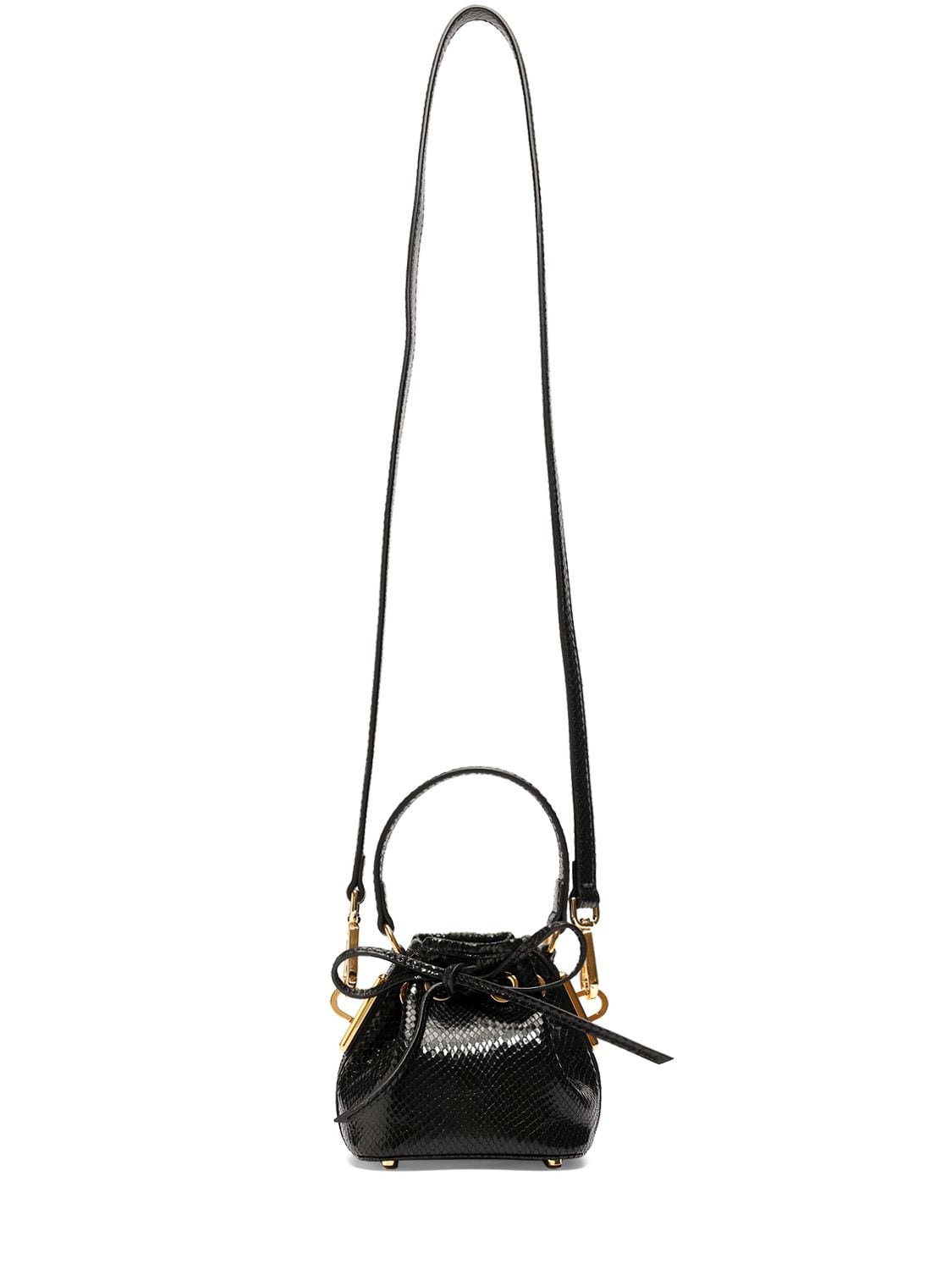 Mini Bbag Embossed Leather Bucket Bag - ALEXANDRE VAUTHIER - Modalova