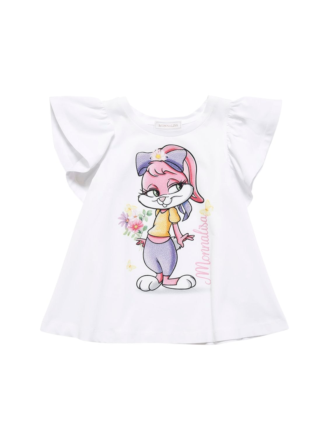 T-shirt Lola Bunny In Jersey Di Cotone Con Stampa - MONNALISA - Modalova