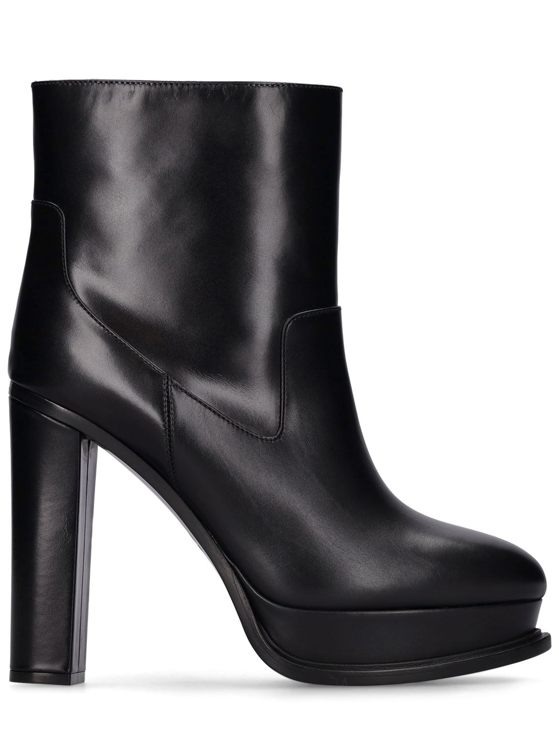 Mm Leather Ankle Boots - ALEXANDER MCQUEEN - Modalova