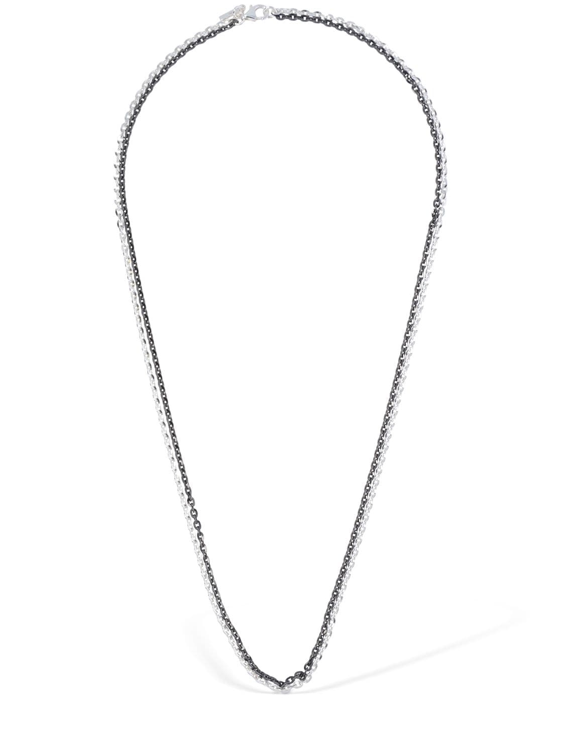 Halskette Mit Zwei Ketten „ice Black“ - EMANUELE BICOCCHI - Modalova