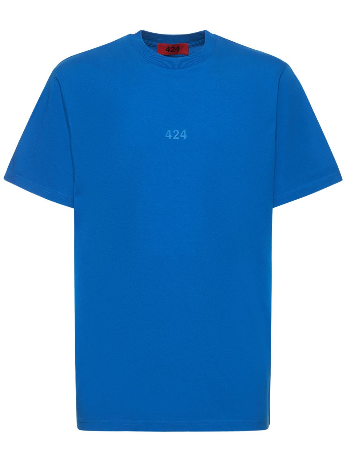 T-shirt In Jersey Di Cotone Con Logo - 424 - Modalova