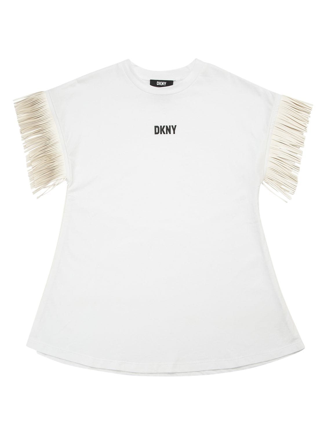 Niña Vestido De Jersey De Algodón Con Logo Estampado 10a - DKNY - Modalova