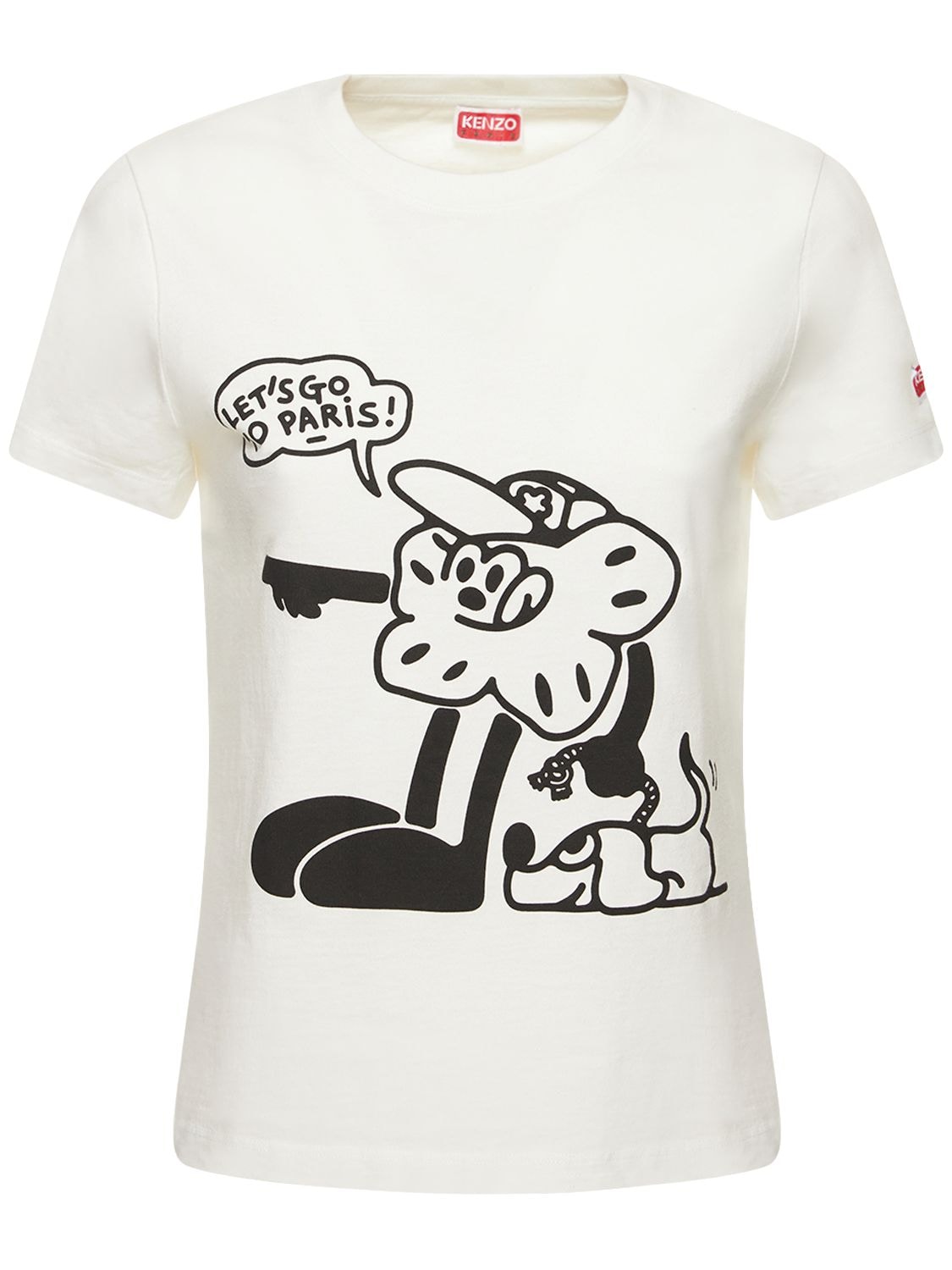 Bedrucktes T-shirt Aus Baumwolljersey „boke“ - KENZO PARIS - Modalova