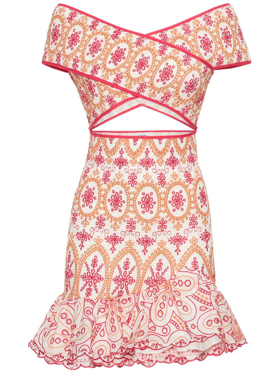 Nella Embroidered Cotton Mini Dress - CHARO RUIZ - Modalova