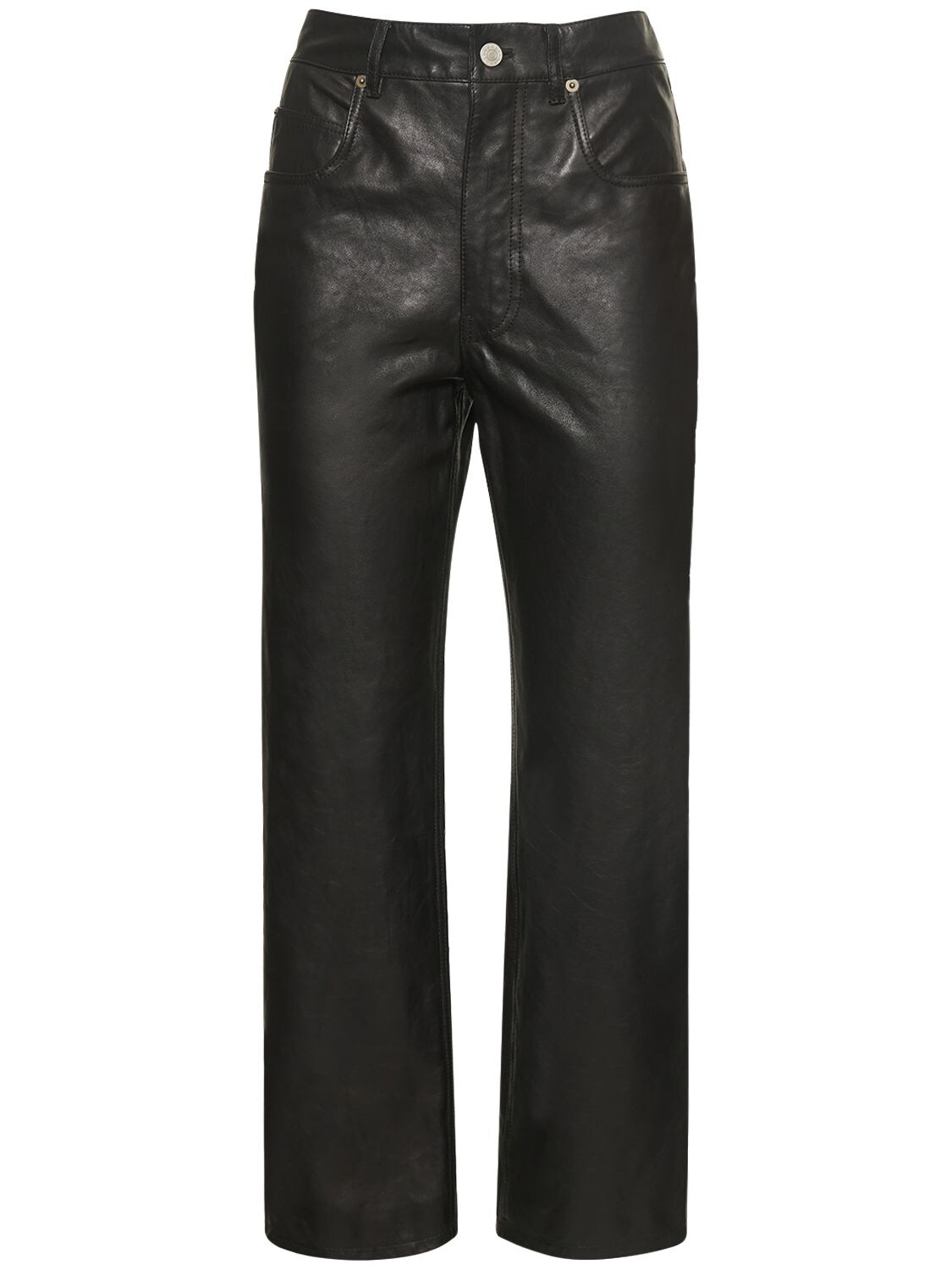 Shiny Leather Pants - GUCCI - Modalova