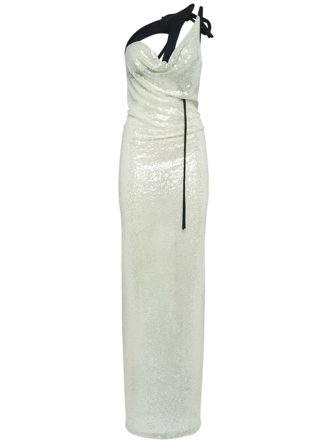 One Shoulder Sequined Maxi Dress - OTTOLINGER - Modalova