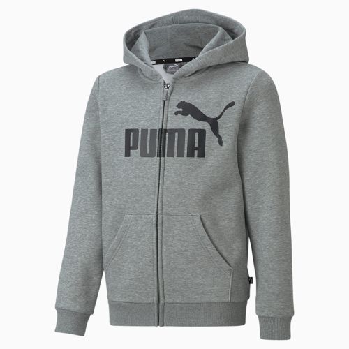 Felpa con cappuccio a zip integrale Essentials con logo grande per ragazzi, /Erica - PUMA - Modalova