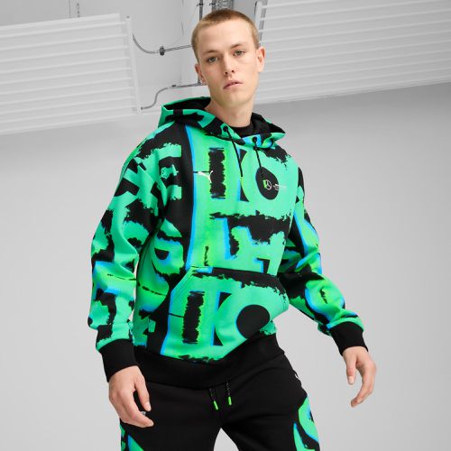 Mercedes-AMG Petronas F1® Neon Energy Hoodie mit Allover-Print Herren, , Größe: L, Kleidung - PUMA - Modalova