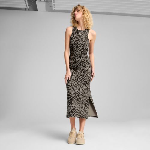 LEO LUXE Slim Kleid mit Allover-Print Damen, , Größe: L, Kleidung - PUMA - Modalova