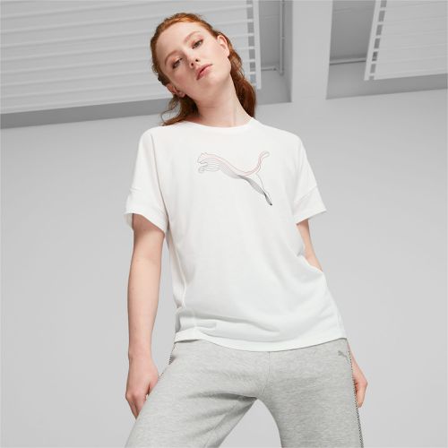 T-Shirt EVOSTRIPE da, Bianco/Altro - PUMA - Modalova