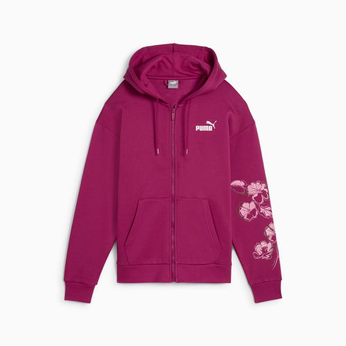 ESS+ FLORAL VIBES Hoodie mit durchgehendem Reißverschluss Damen, , Größe: L, Kleidung - PUMA - Modalova