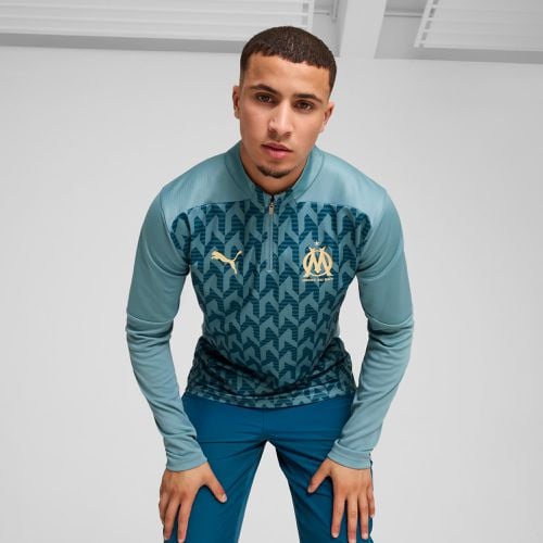 Maglia pre-partita con zip a quarti dell'Olympique de Marseille da uomo, /Altro - PUMA - Modalova