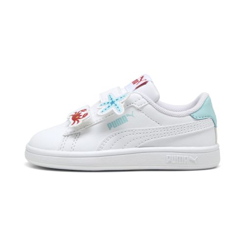 Zapatillas Smash 3.0 Badges infantiles, Calzado, Blanco/Safe Lake/Rojo Fire, 19 - PUMA - Modalova