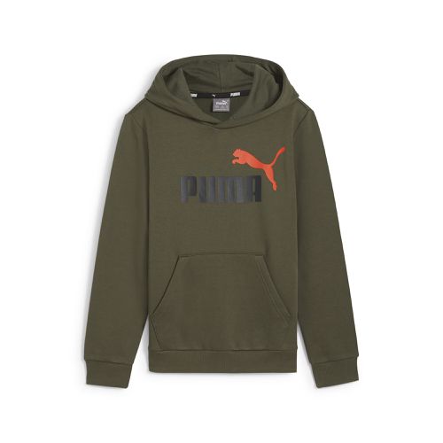 Sudadera con capucha Essentials+ Big Logo bicolor juvenil - PUMA - Modalova