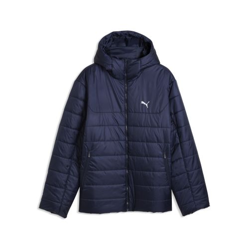 Essentials Hooded Padded Jacket Men in Blue | Size Large - PUMA - Modalova