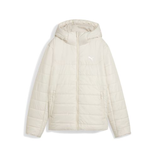 Essentials Hooded Padded Jacket Women in White | Size Large - PUMA - Modalova