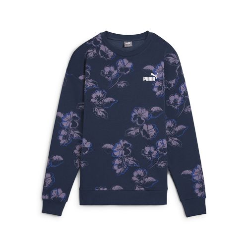 Sudadera de forro polar ESS+ FLORAL VIBES de cuello redondo para mujer - PUMA - Modalova