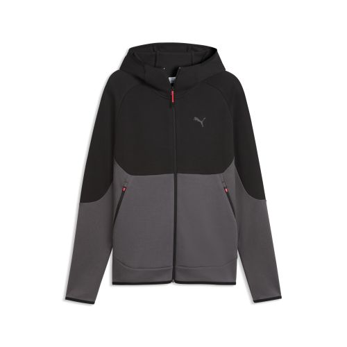 TECH Elevated Slim Full-Zip Hoodie Men in Gray | Size Large - PUMA - Modalova