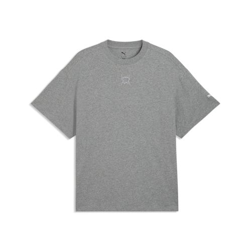 Fundamentals Oversized T-Shirt Men in Gray | Size 3XL - PUMA - Modalova