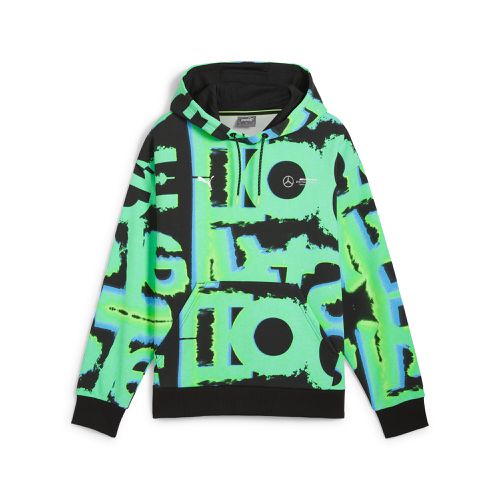 Sudadera con capucha Mercedes-AMG Petronas F1® Neon Energy con estampado integral para hombre - PUMA - Modalova