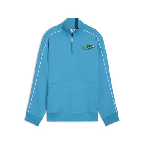Felpa girocollo con zip corta Super T7 per ragazzi - PUMA - Modalova