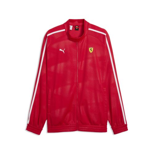 Scuderia Ferrari T7 Oversized Track Jacket Men in Red | Size Large - PUMA - Modalova
