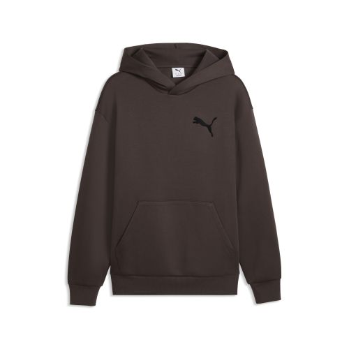 Sudadera con capucha Essentials Elevated de corte holgado con ícono Cat para hombre, Accesoiros, Marrón, S - PUMA - Modalova